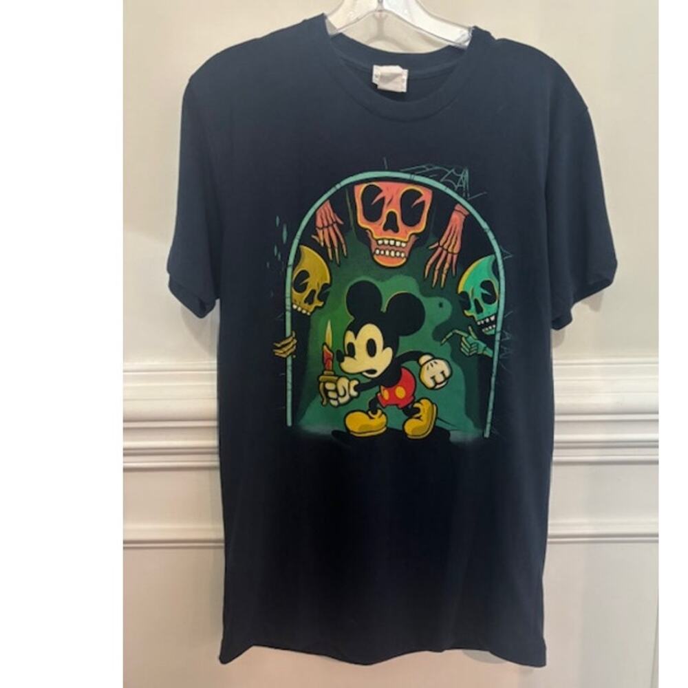 Wonderground Gallery Mickey Mouse Disney Goth Spooky Skellington Skeleton S